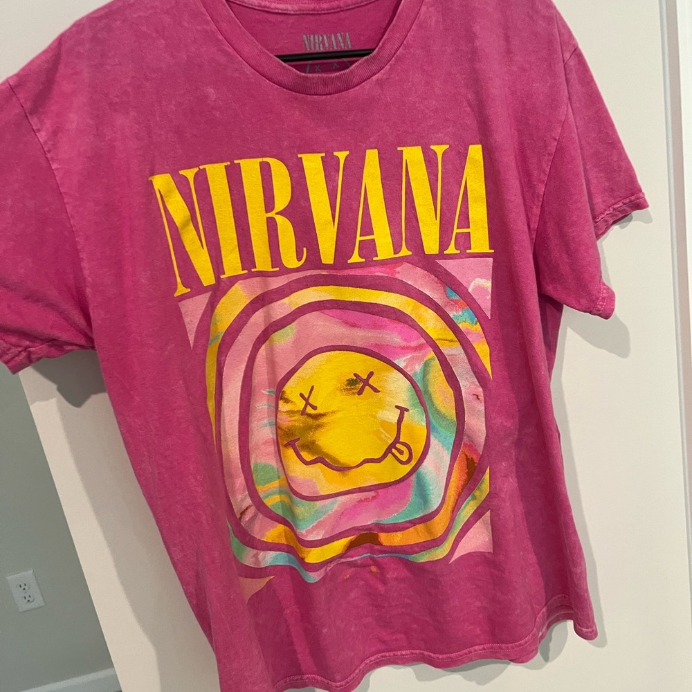 Nirvana Pink Graphic T-Shirt